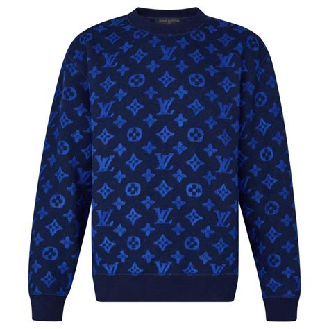 lv blue sweater|louis vuitton sweater men's.